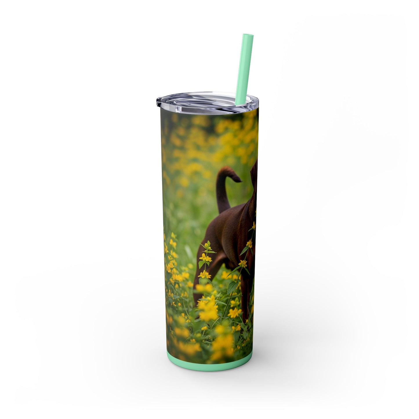German Pinscher Tumbler with Straw, 20oz