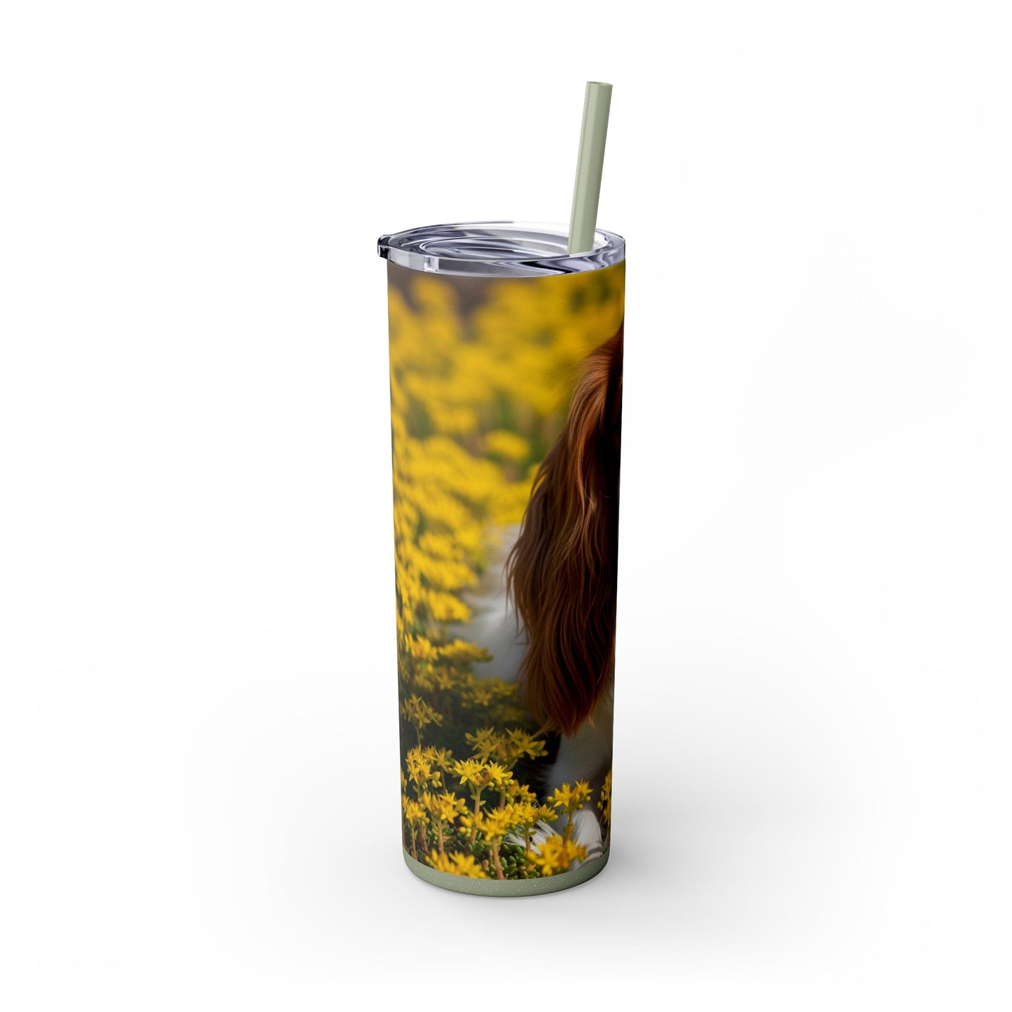 Skinny Tumbler with Straw – 20 oz Stainless Steel Cup