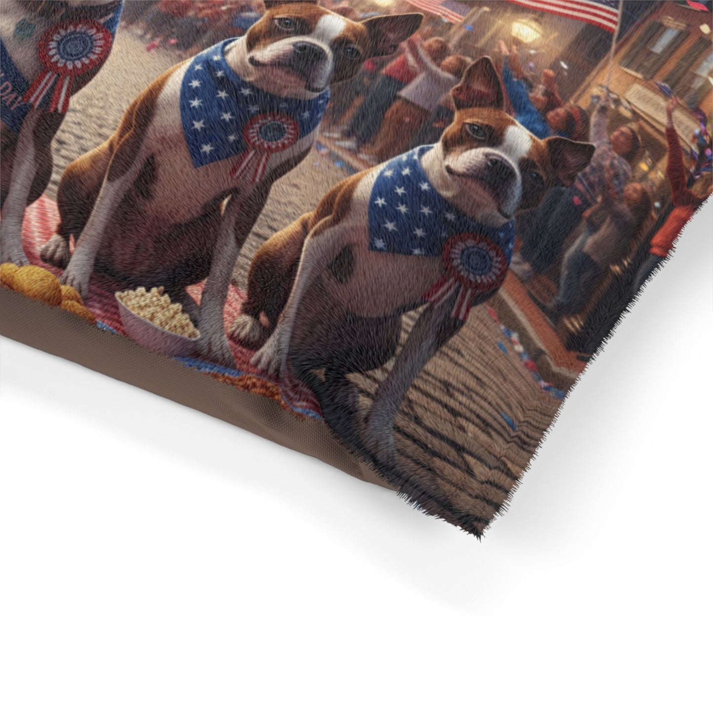 Patriot's Day Patriotic Dogs Pet Bed