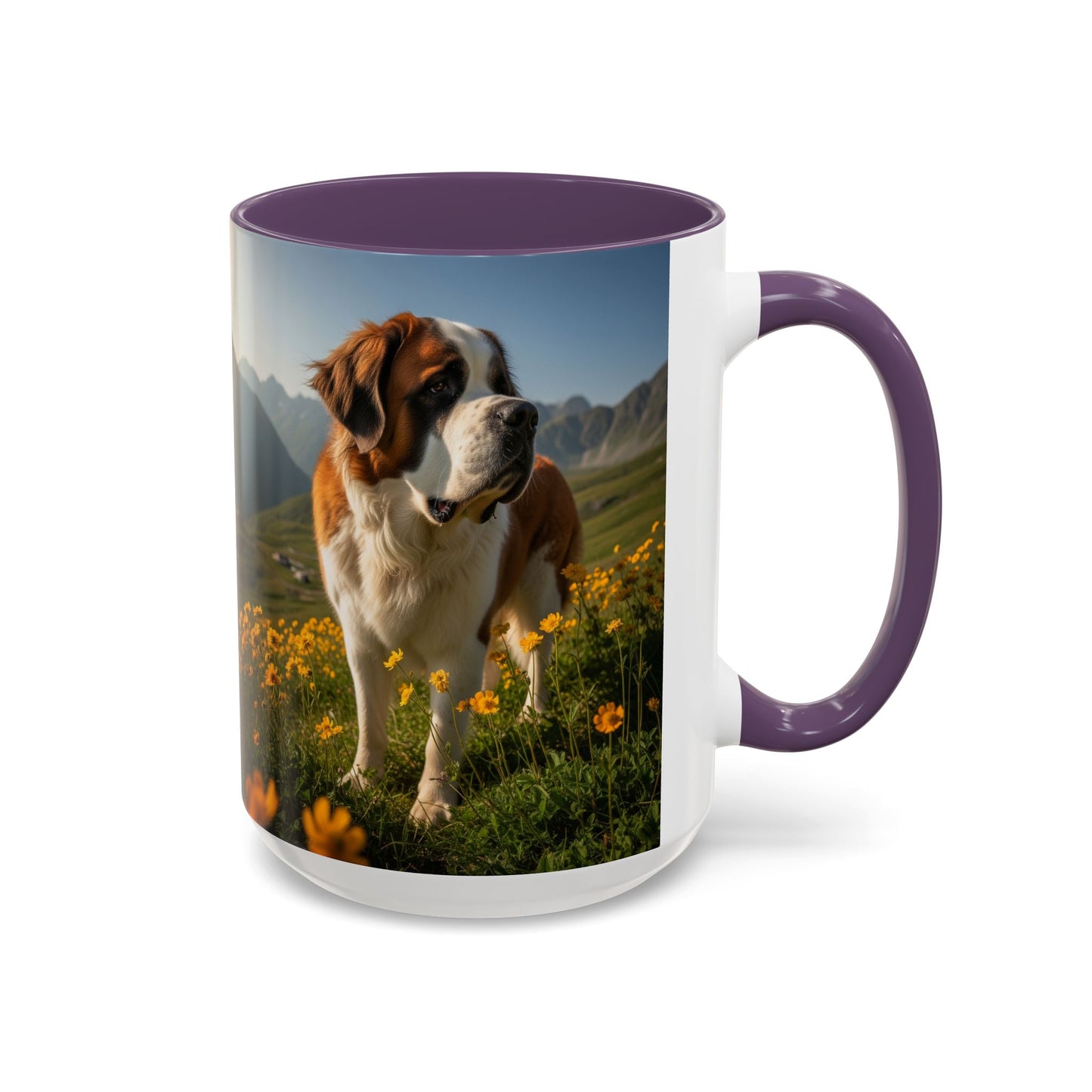 Saint Bernard Accent Coffee Mug - Perfect Gift for Dog Lovers