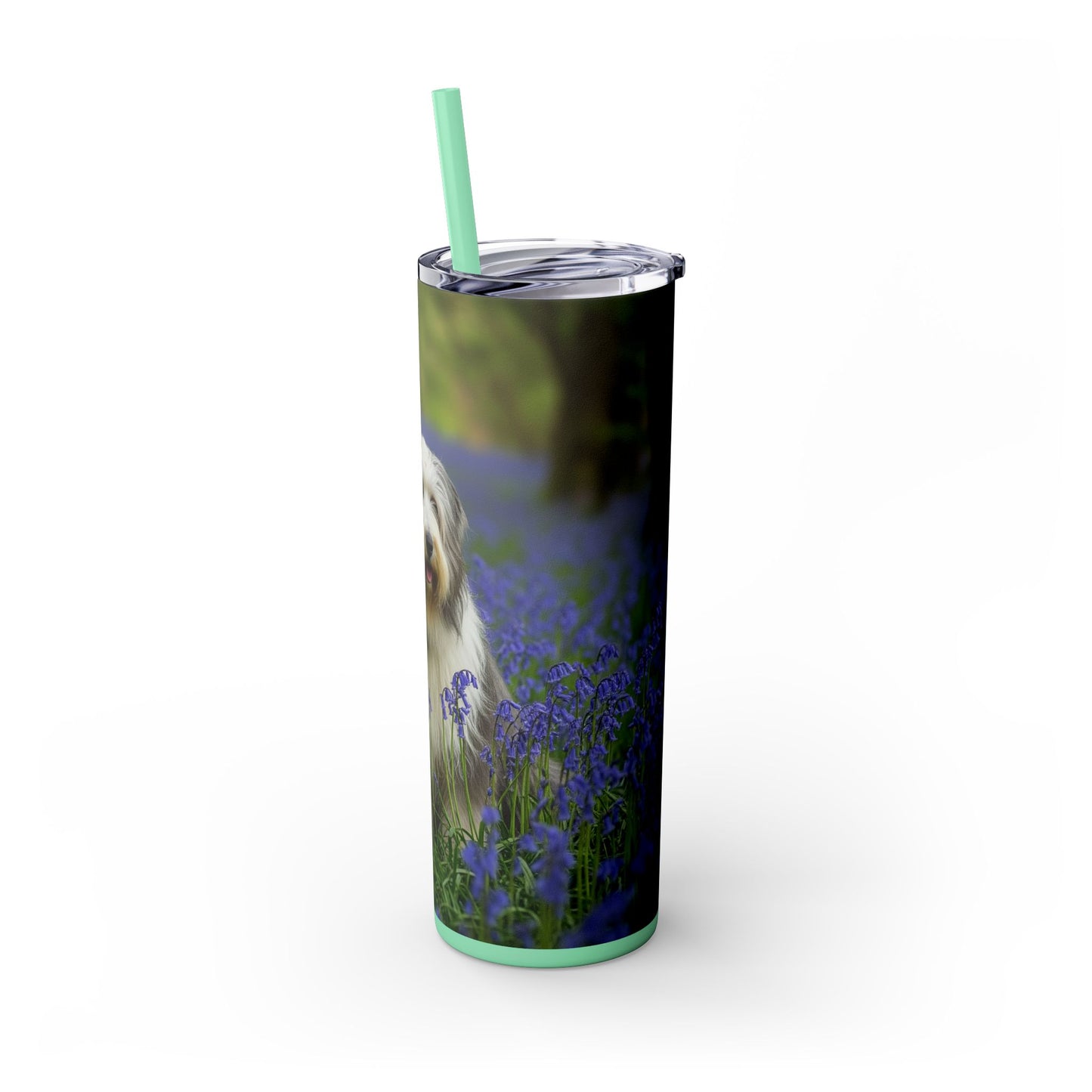 Bearded Collie Tumbler with Straw, 20oz
