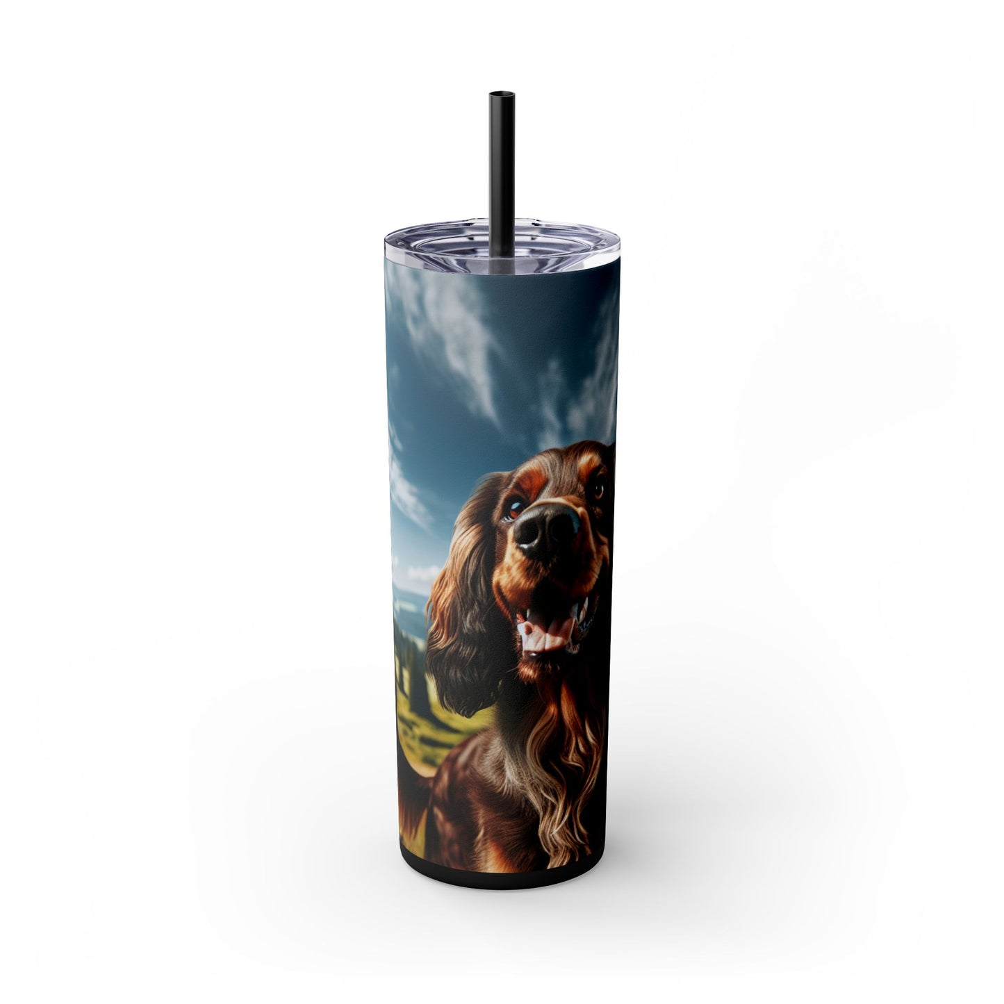 Skinny Tumbler with Straw – 20 oz Stainless Steel Cup