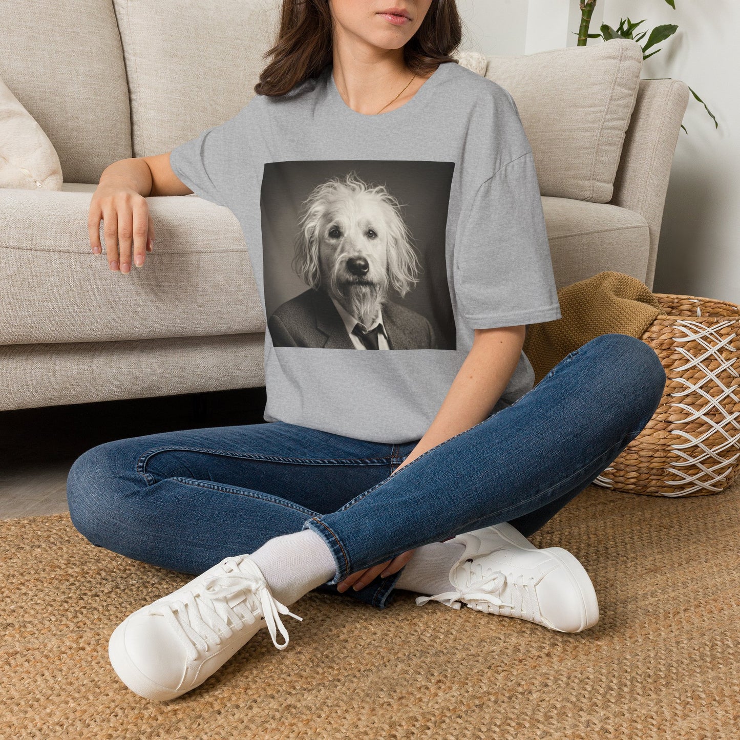 Canine Canvas Collection: Einstein/Sasse Homage Tee Shirt