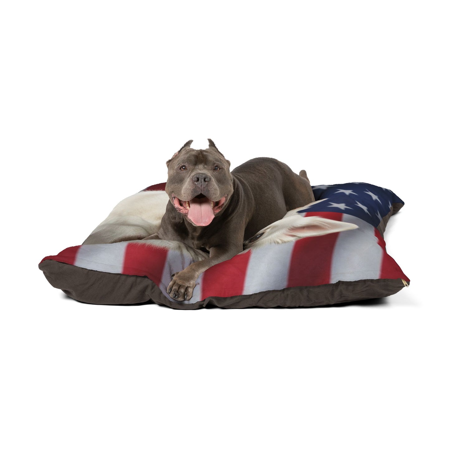 American Eskimo Dog Patriotic Pet Bed