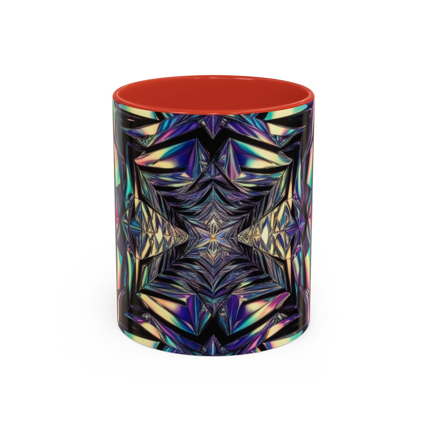Optical Illusion Accent Mug – Ceramic Coffee Cup