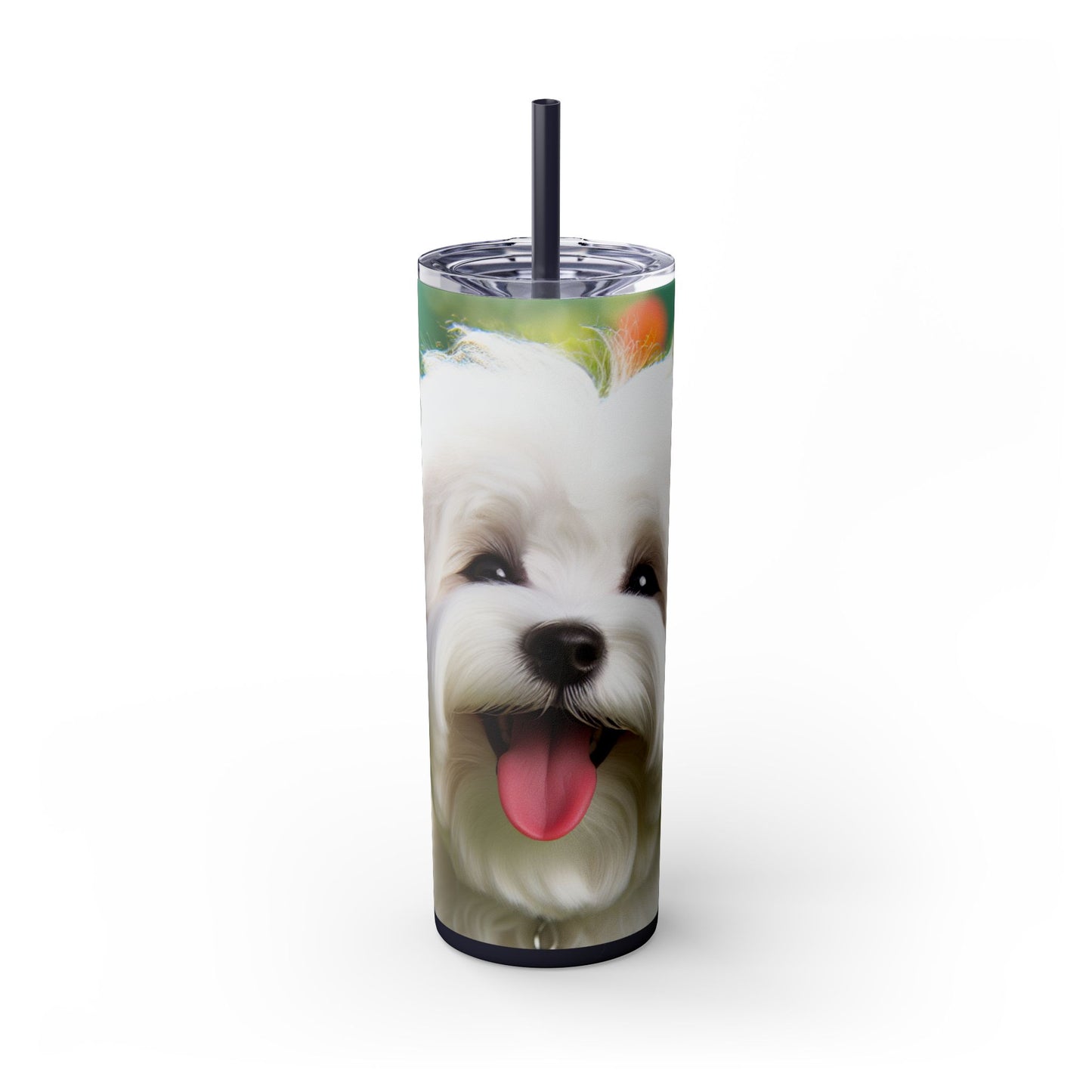 Skinny Tumbler with Straw – 20 oz Stainless Steel Cup