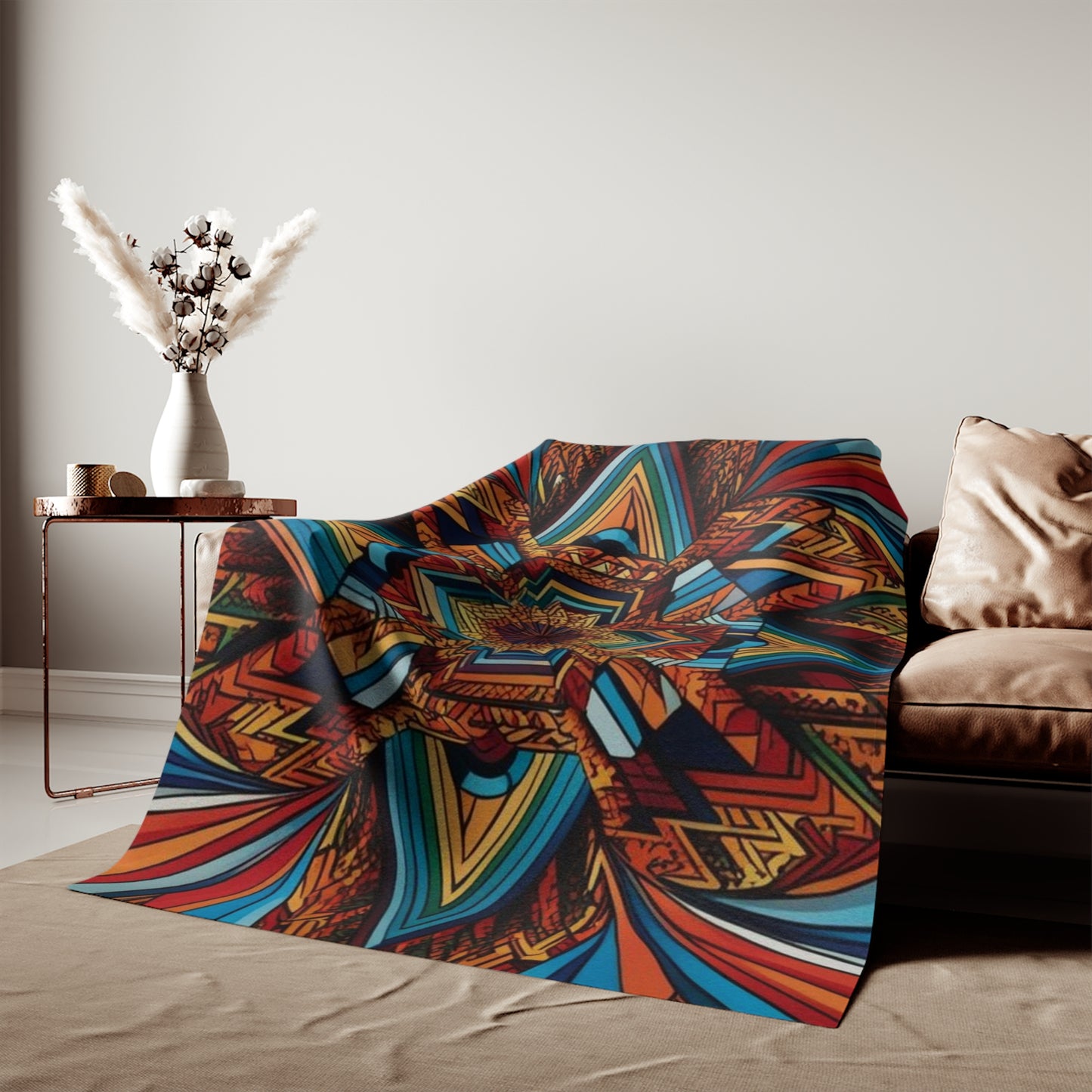 Sweat-shirt/couverture à illusion d'optique