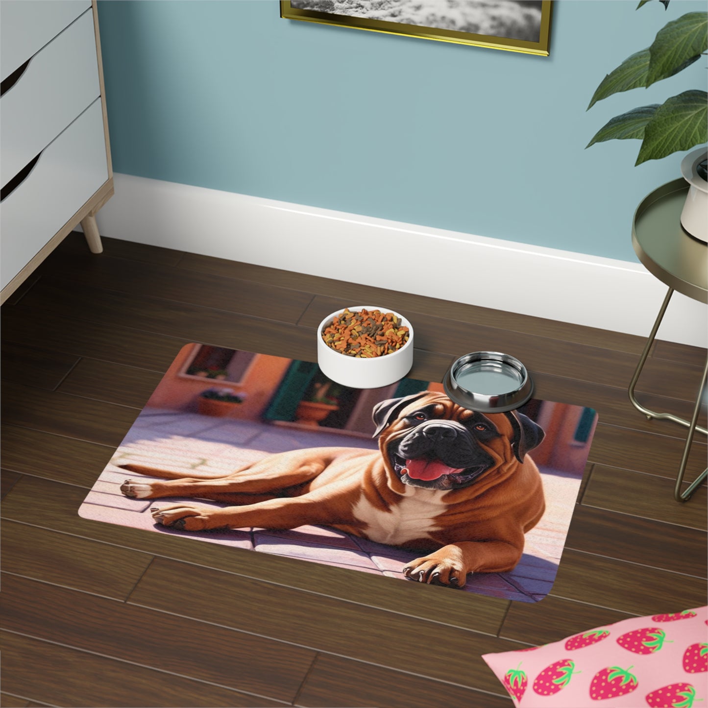 Pet Food Mat (12x18) - Neapolitan Mastiff