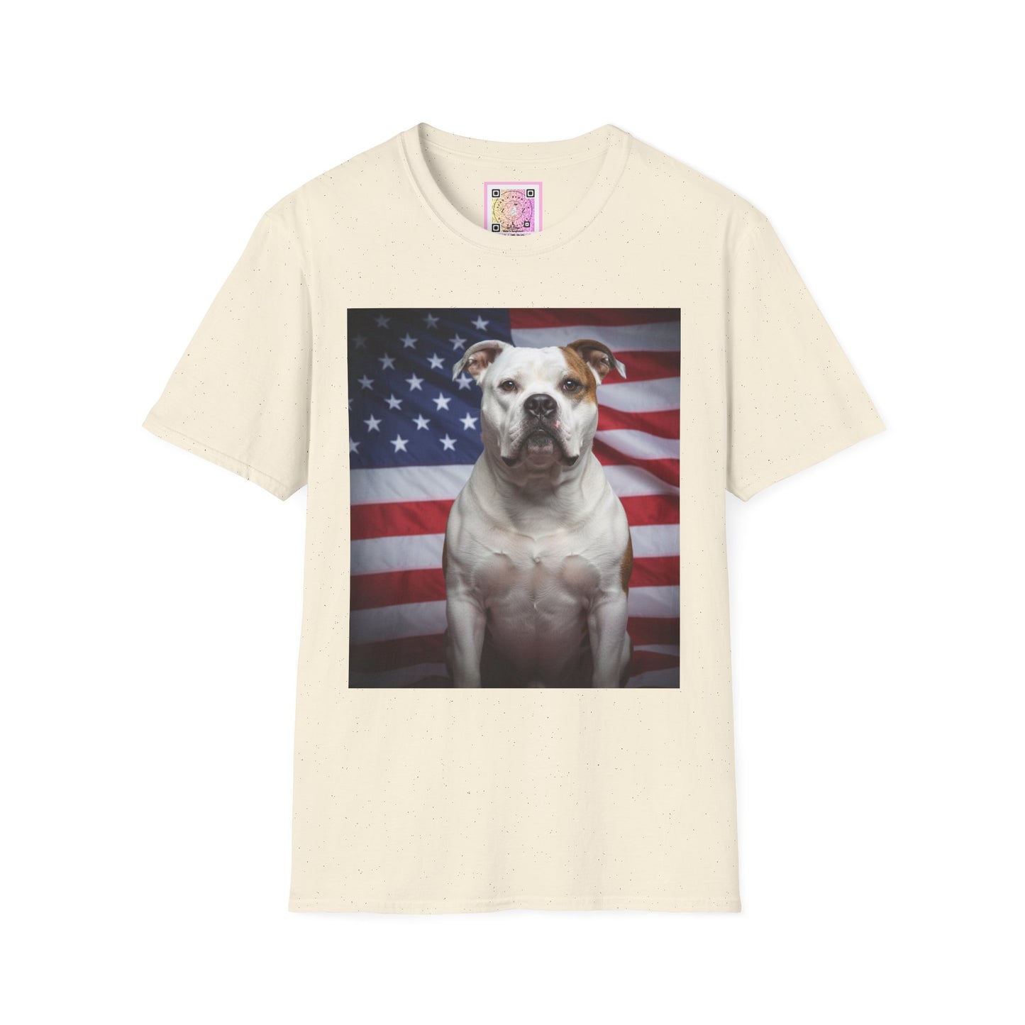 Patriotic T-Shirt — American Flag Dog Tee