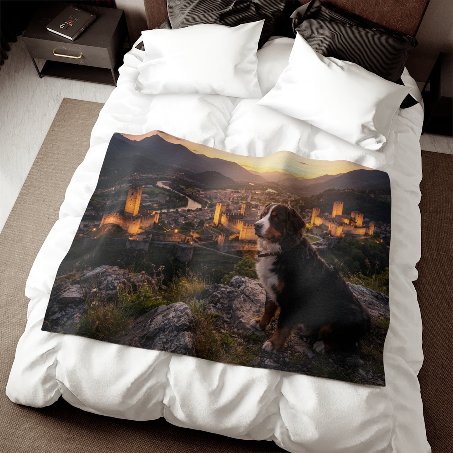 Bernese Mountain Dog Blanket