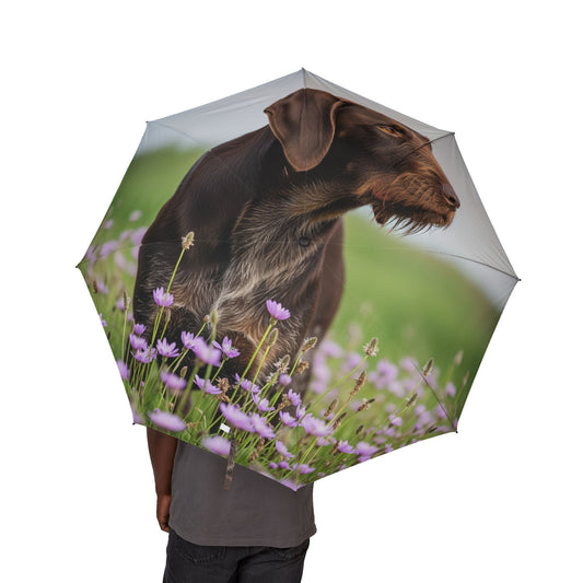 German Wirehaired Pointer Semi-Automatic Foldable Umbrella
