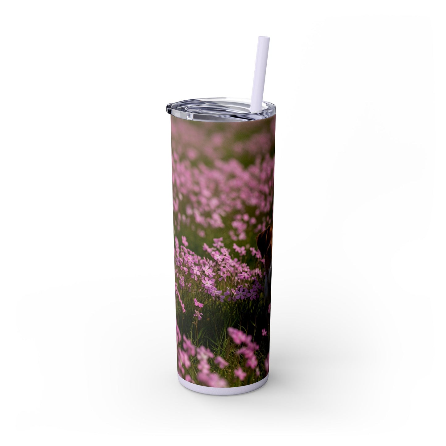 Parson Russell Terrier Skinny Tumbler with Straw, 20oz