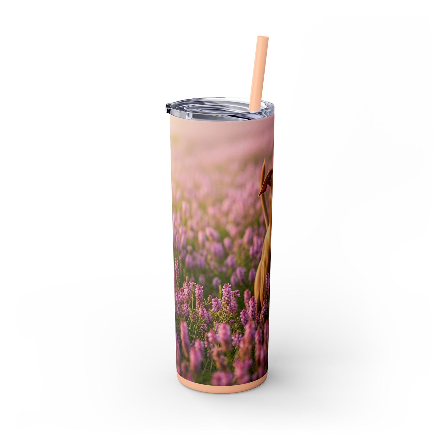 Skinny Tumbler with Straw – 20 oz Stainless Steel Cup