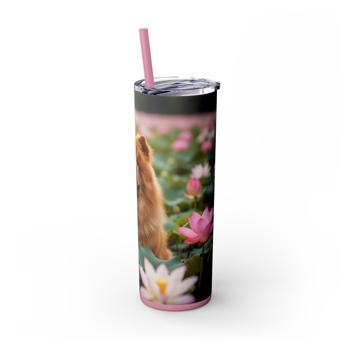 Skinny Tumbler with Straw – 20 oz Stainless Steel Cup