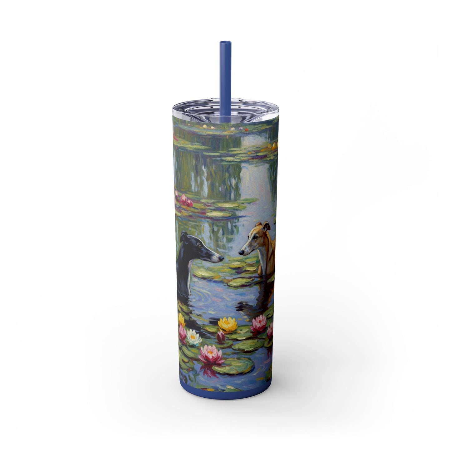Vaso para galgos con pajita, 20 oz