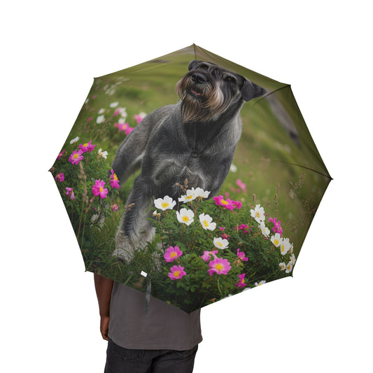 Giant Schnauzer Semi-Automatic Foldable Umbrella