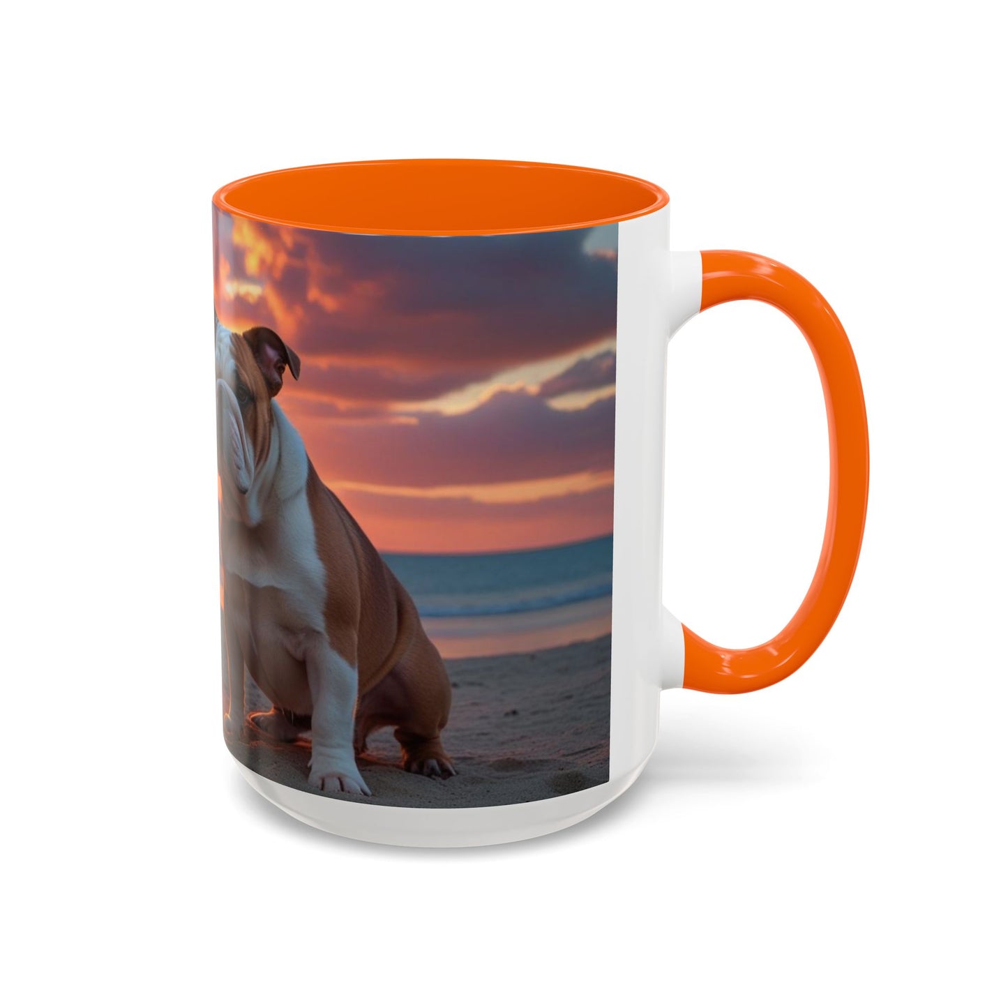 Bulldog Love Accent Coffee Mug - Perfect Gift for Dog Lovers
