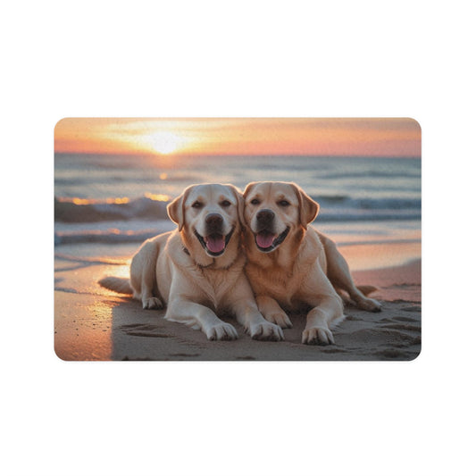 Pet Food Mat (12x18) - Labrador Retriever Love