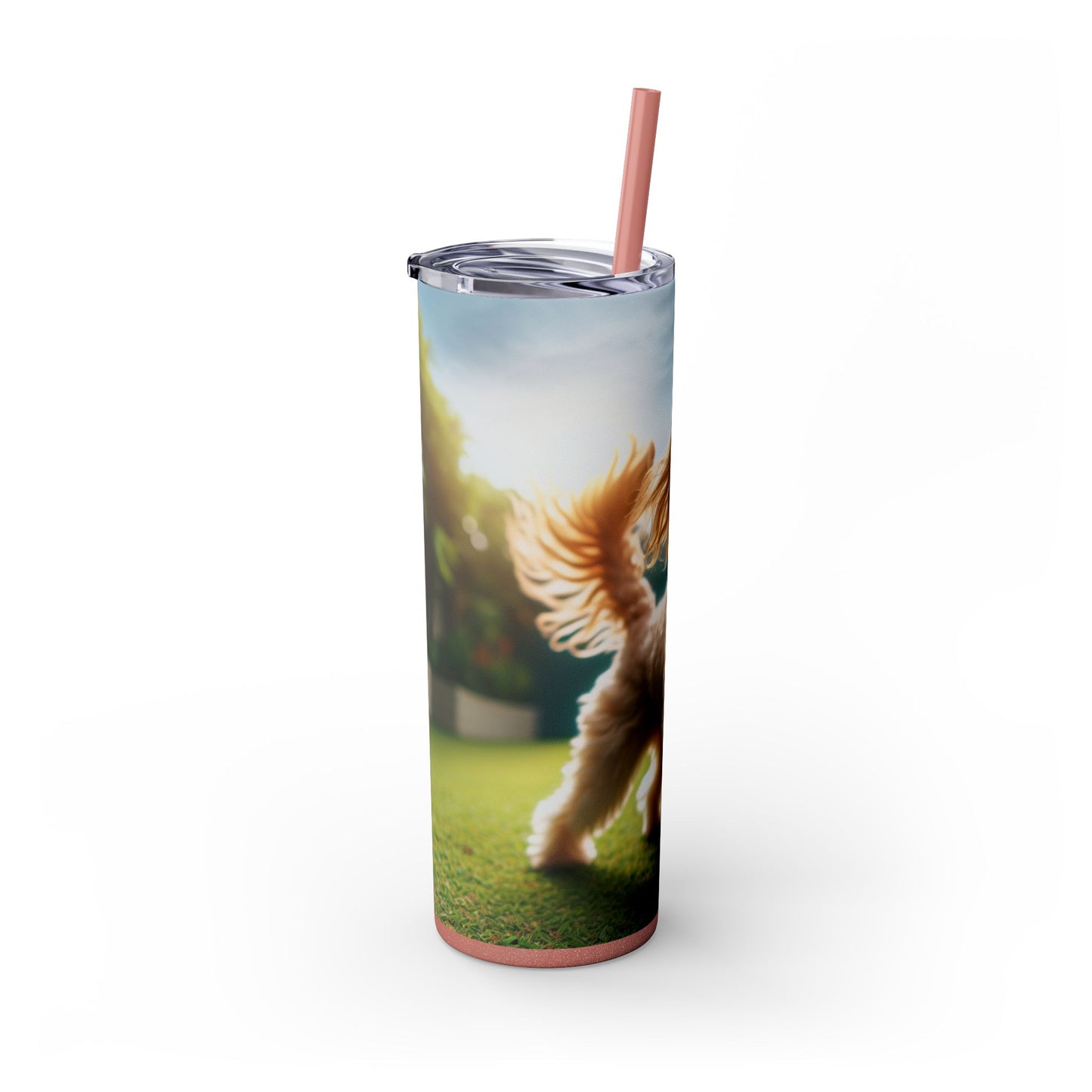 Skinny Tumbler with Straw – 20 oz Stainless Steel Cup
