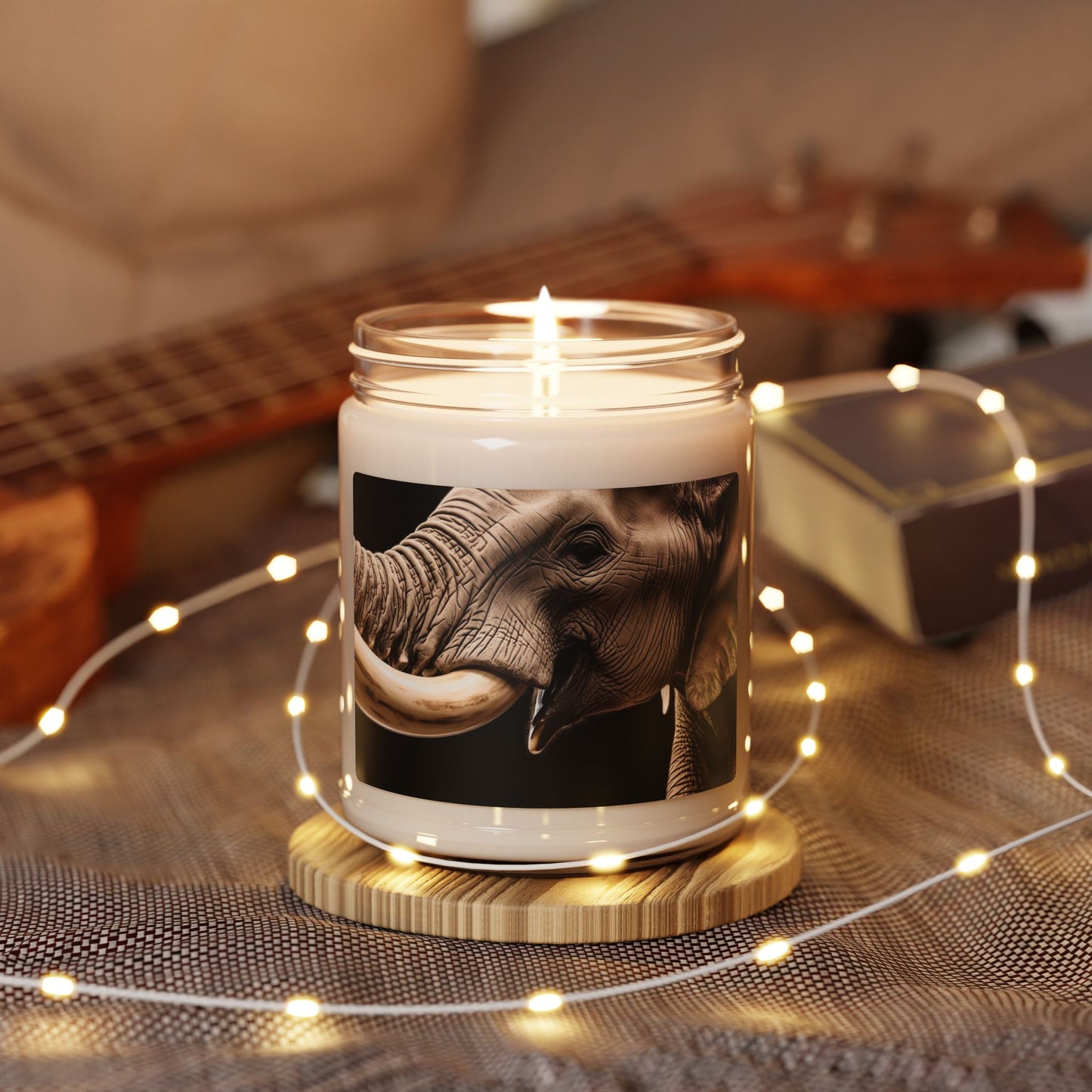 Close Up of an Elephant's Tusk- Scented Soy Candle, 9oz