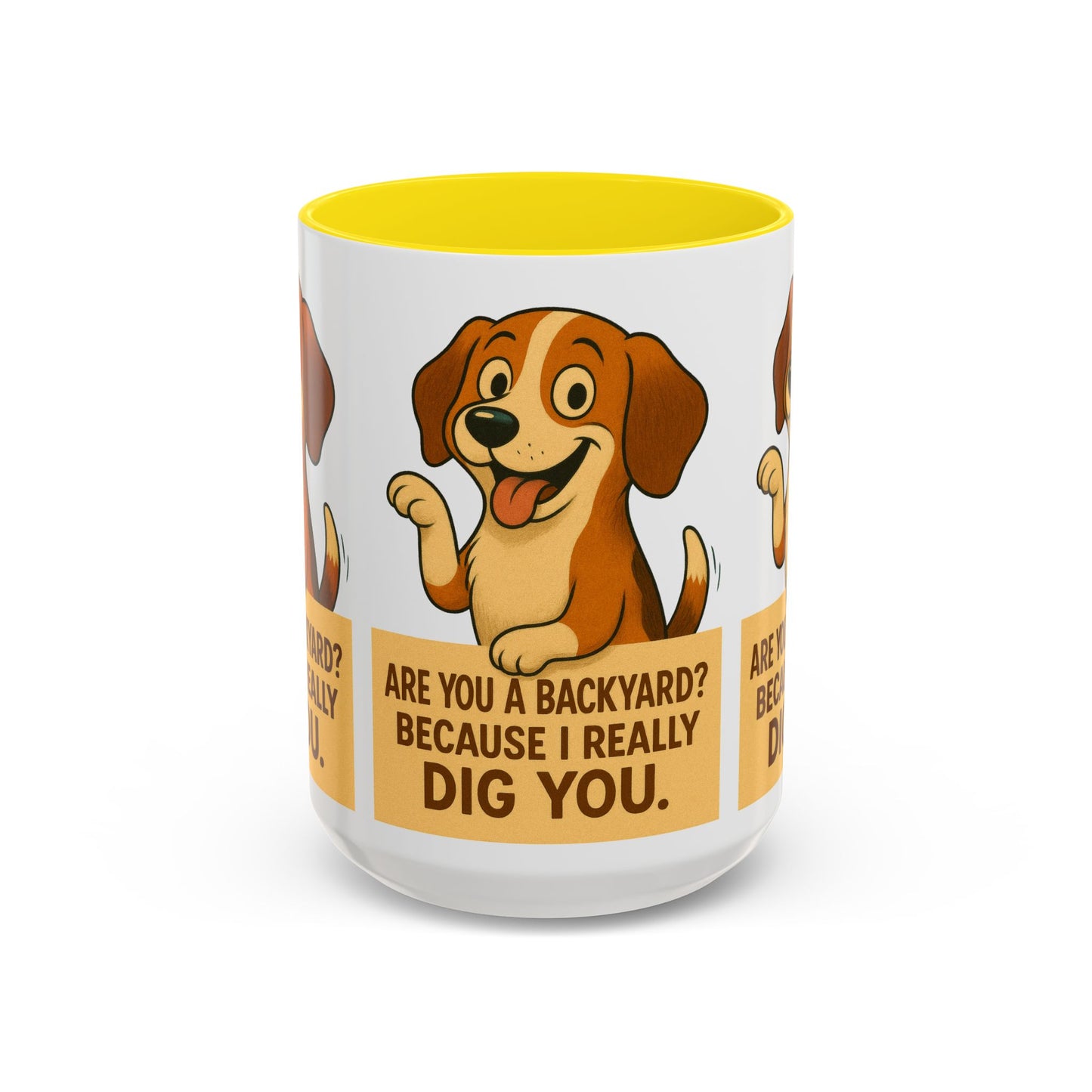 Backyard Dig Accent Coffee Mug - Perfect Gift for Dog Lovers