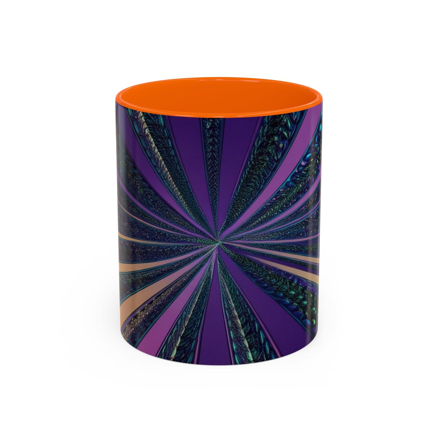 Optical Illusion Accent Mug – Ceramic Coffee Cup