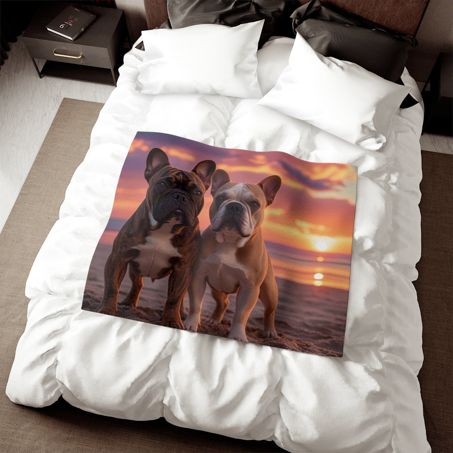 French Bulldog Love Sweatshirt Blanket