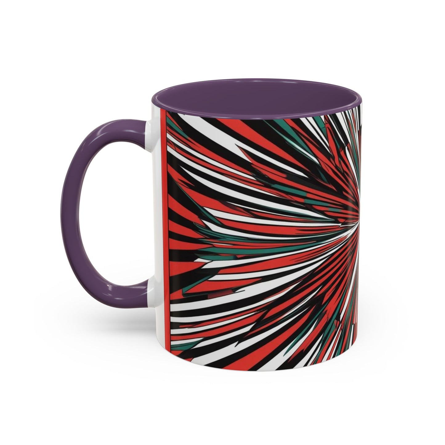 Optical Illusion Accent Mug – Ceramic Coffee Cup