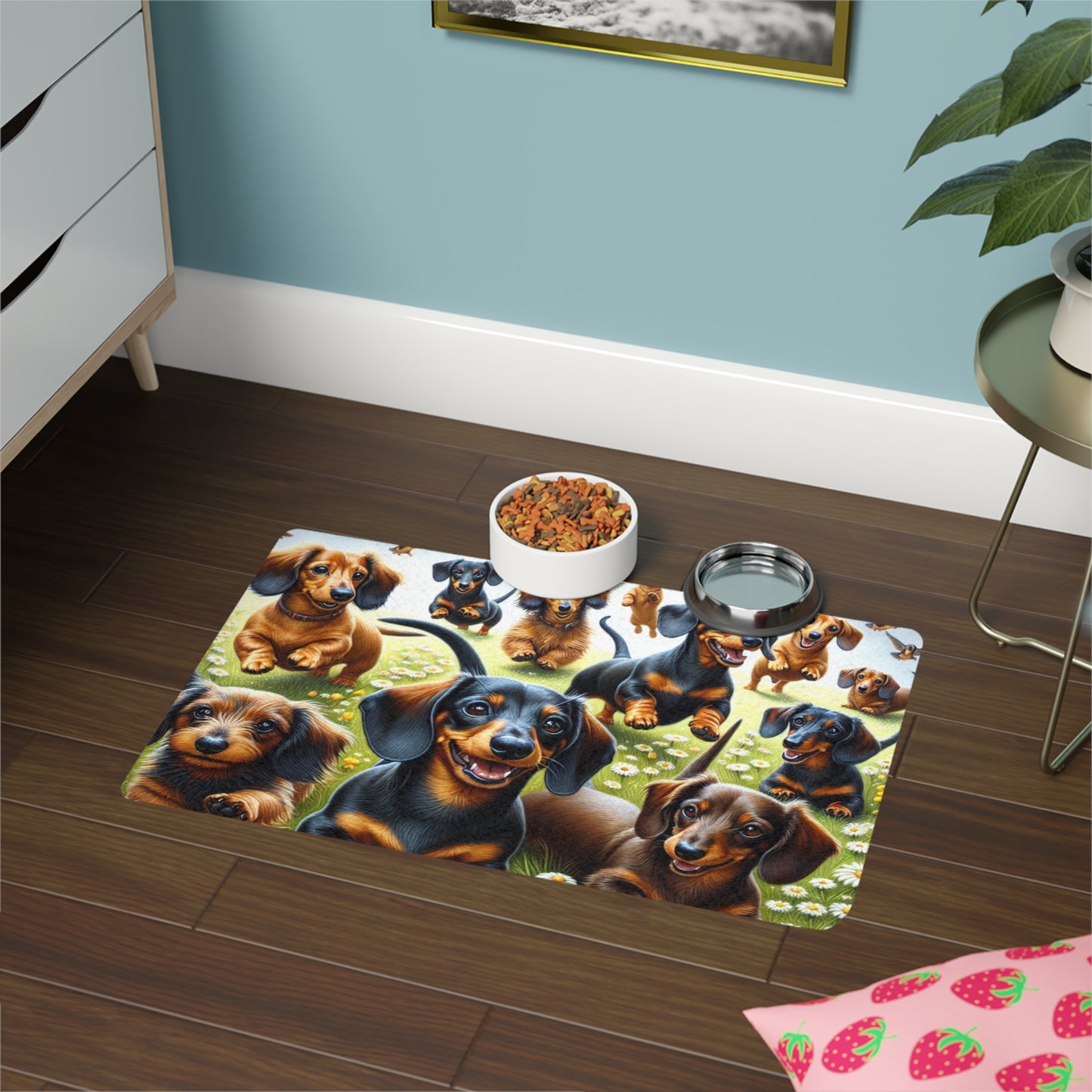 Pet Food Mat (12x18) - Dachshund