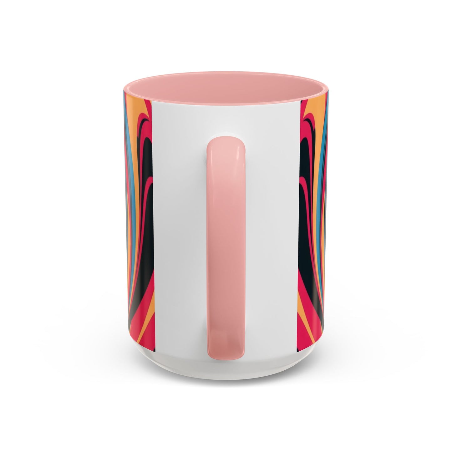 Optical Illusion Accent Mug – Ceramic Coffee Cup