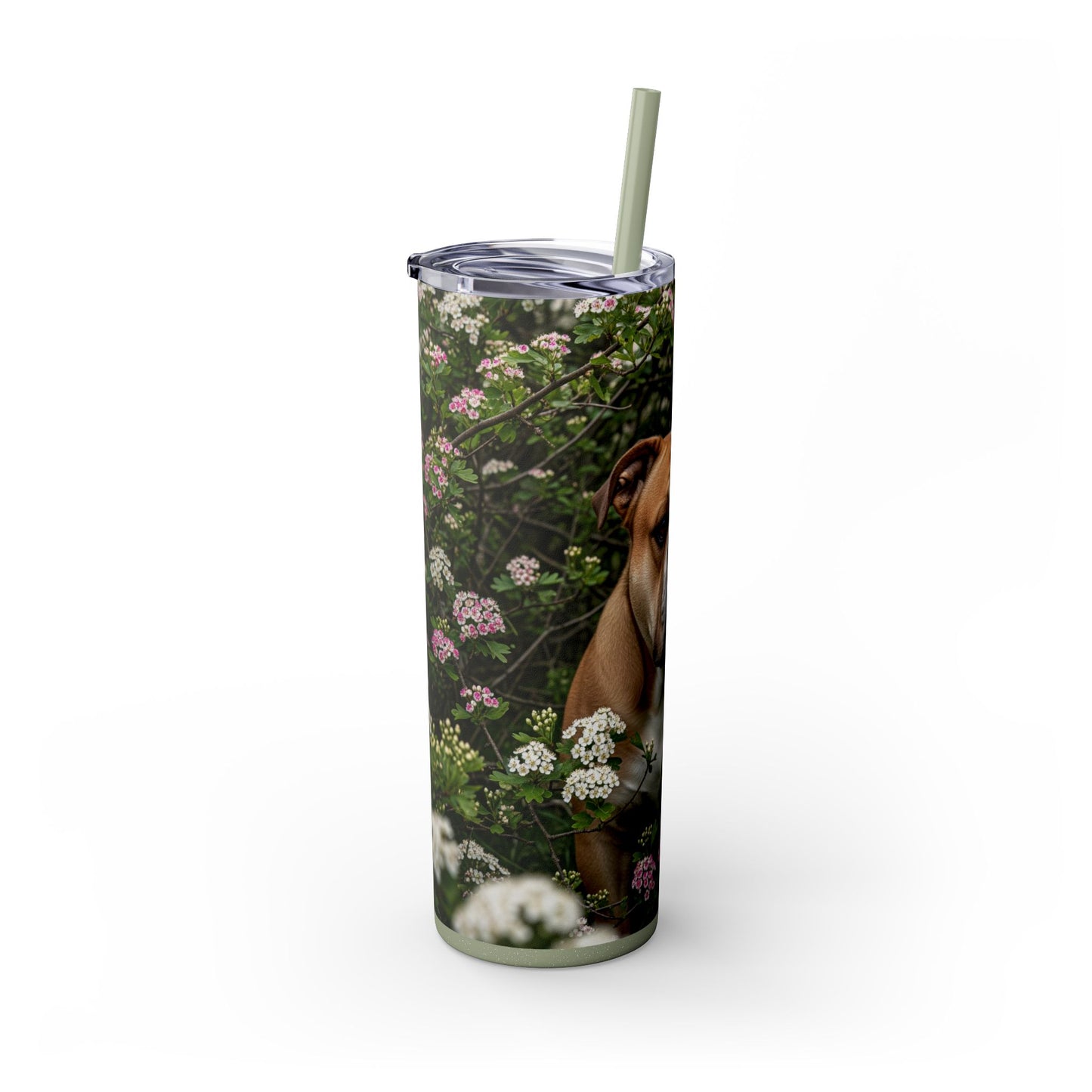 Olde English Bulldogge Tumbler with Straw, 20oz