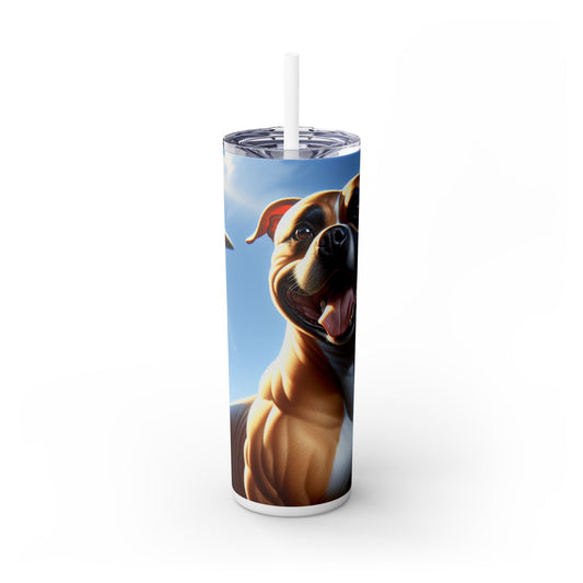 American Staffordshire Terrier Tumbler with Straw, 20oz