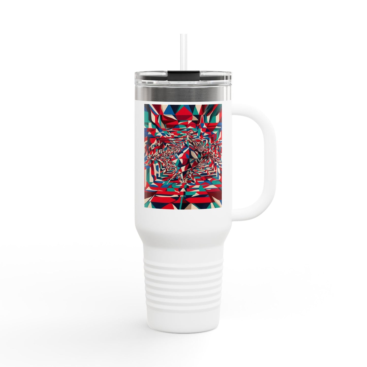 Optical Illusion Insulated Travel Mug, 40oz