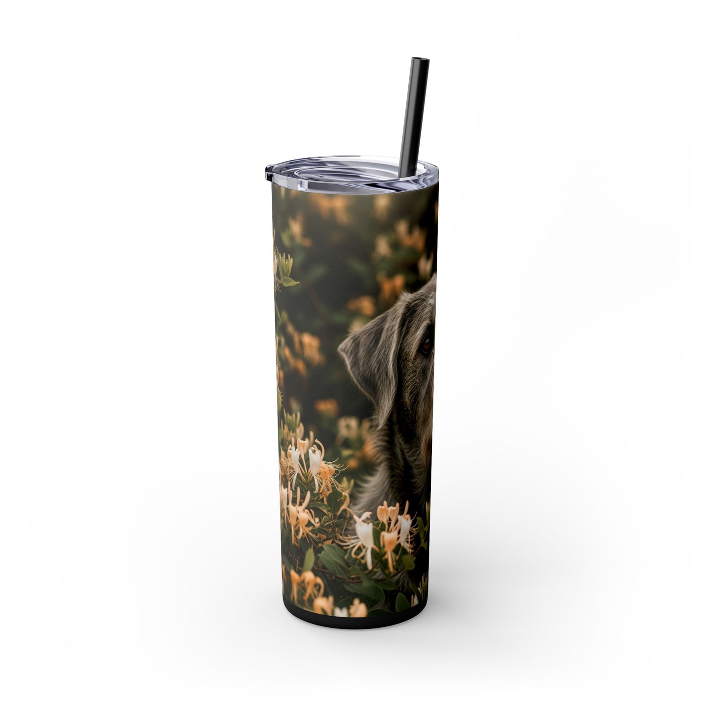 Otterhound Skinny Tumbler with Straw, 20oz