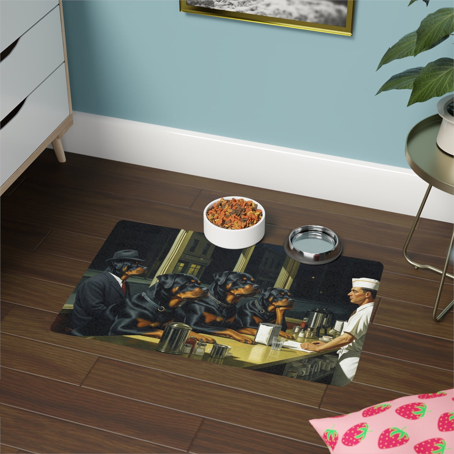 Pet Food Mat (12x18) - Rottweiler