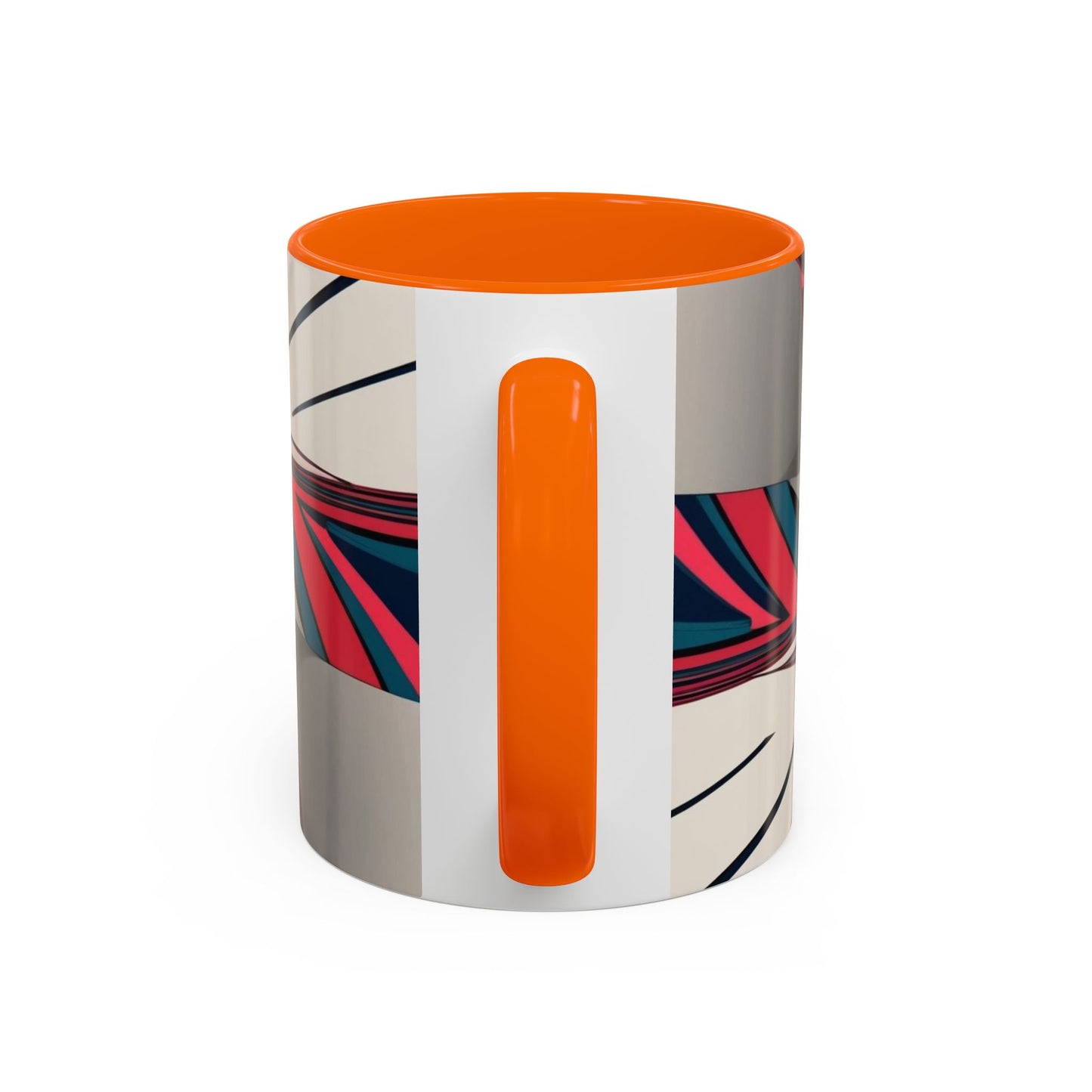 Optical Illusion Accent Mug – Ceramic Coffee Cup