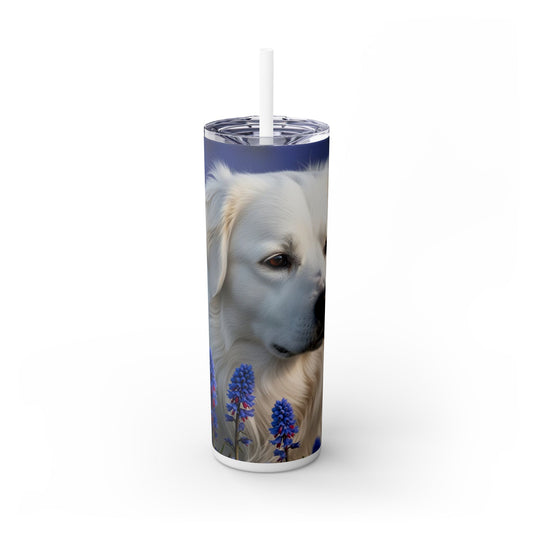 Portuguese Sheepdog Tumbler with Straw, 20oz