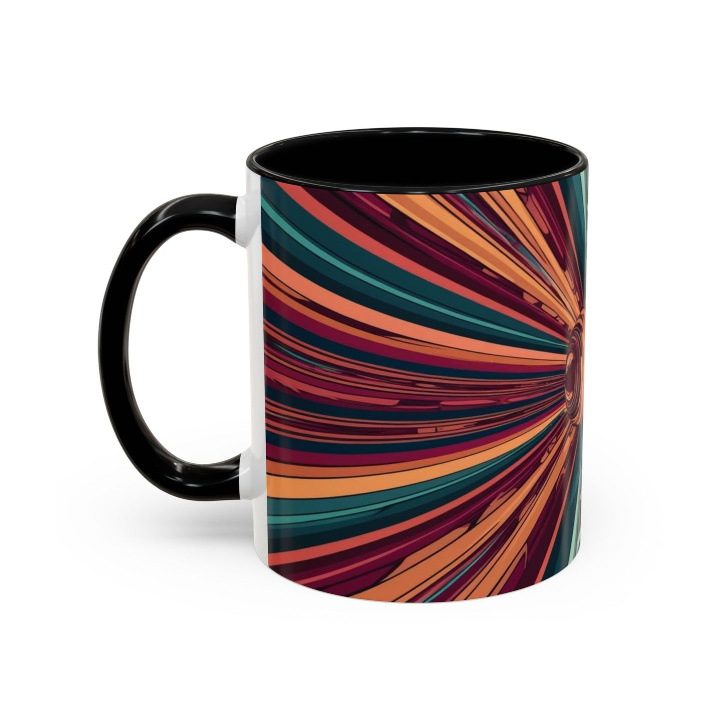 Optical Illusion Accent Mug – Ceramic Coffee Cup