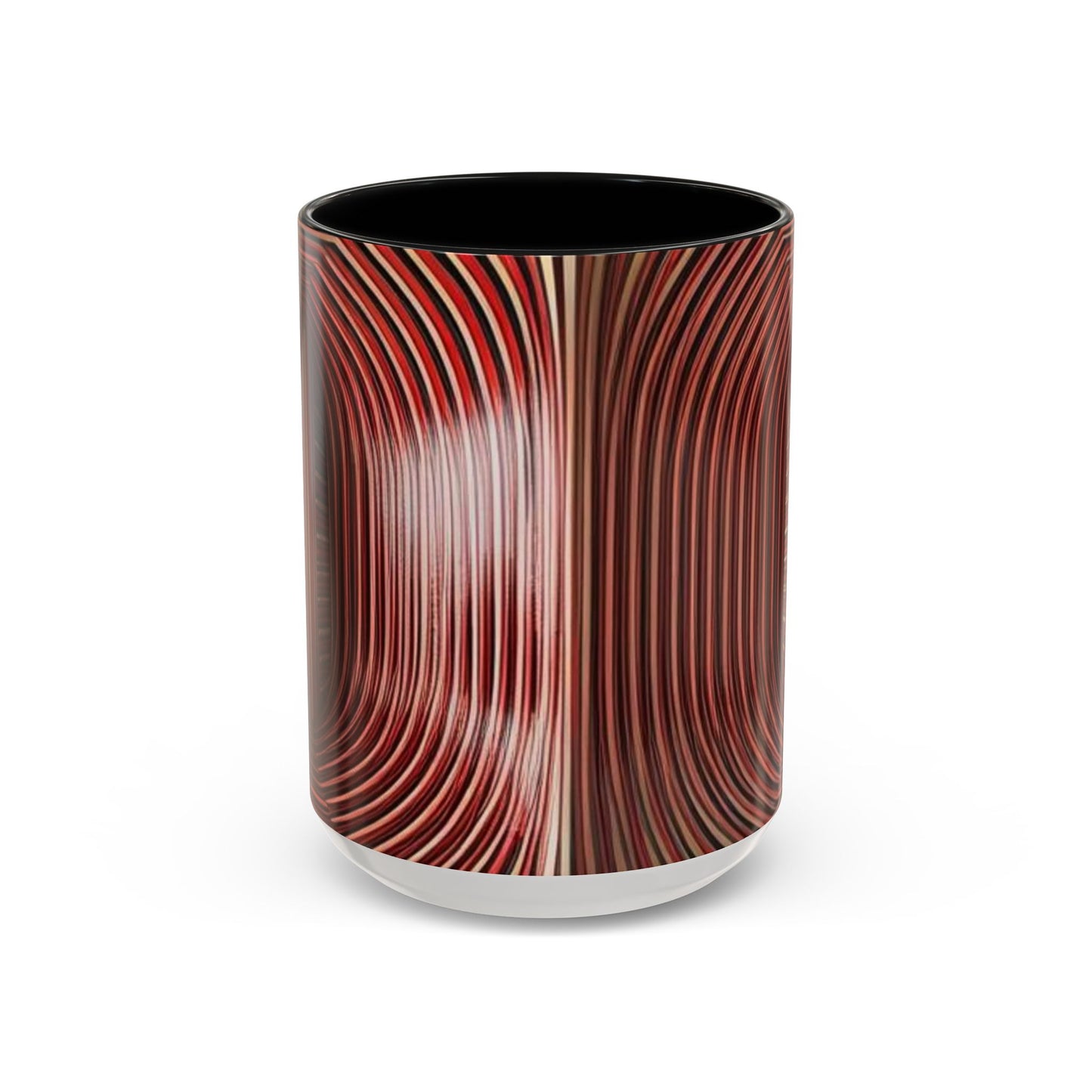 Optical Illusion Accent Mug – Ceramic Coffee Cup