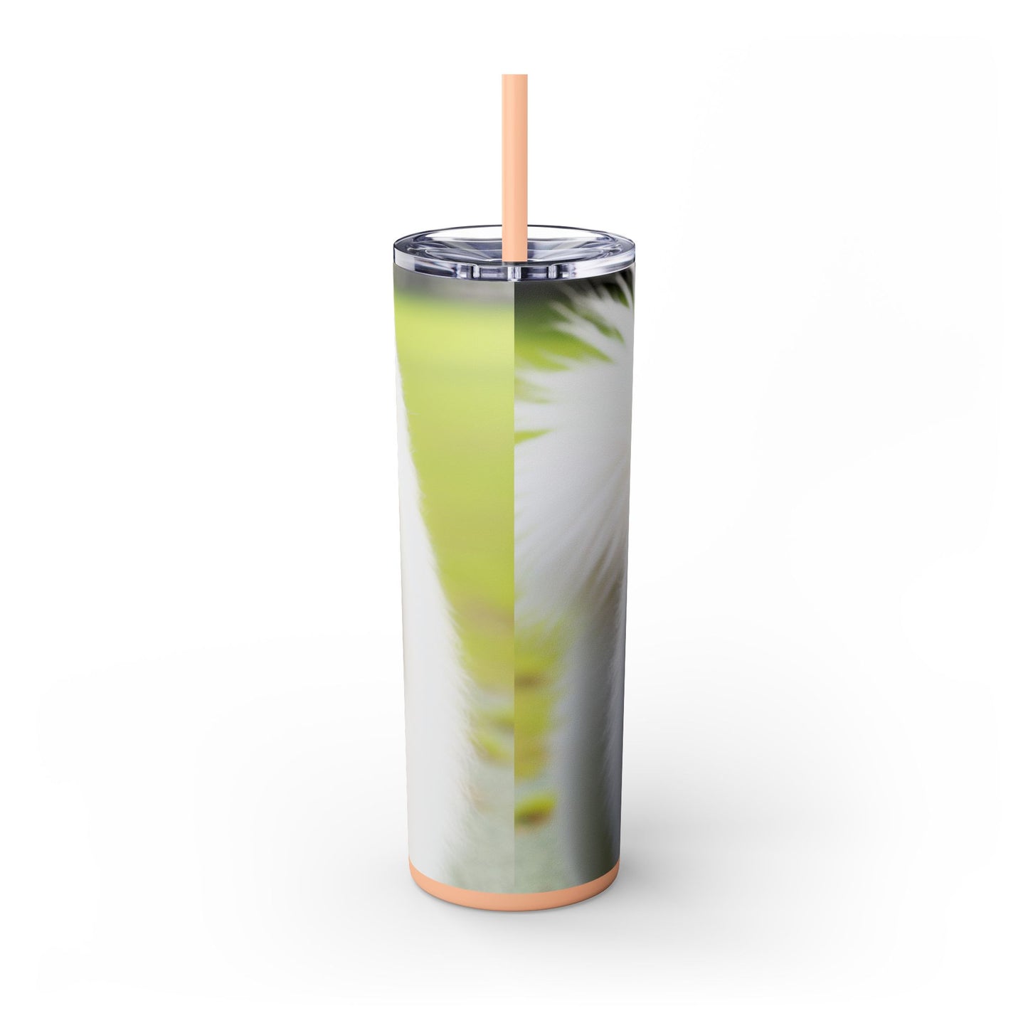 Samoyed Skinny Tumbler with Straw, 20oz
