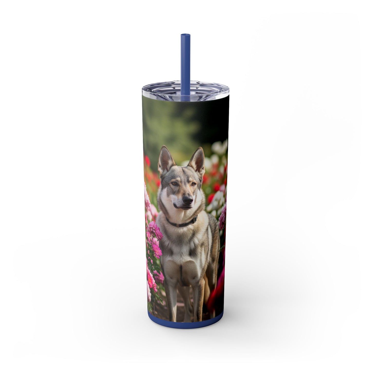 Skinny Tumbler with Straw – 20 oz Stainless Steel Cup