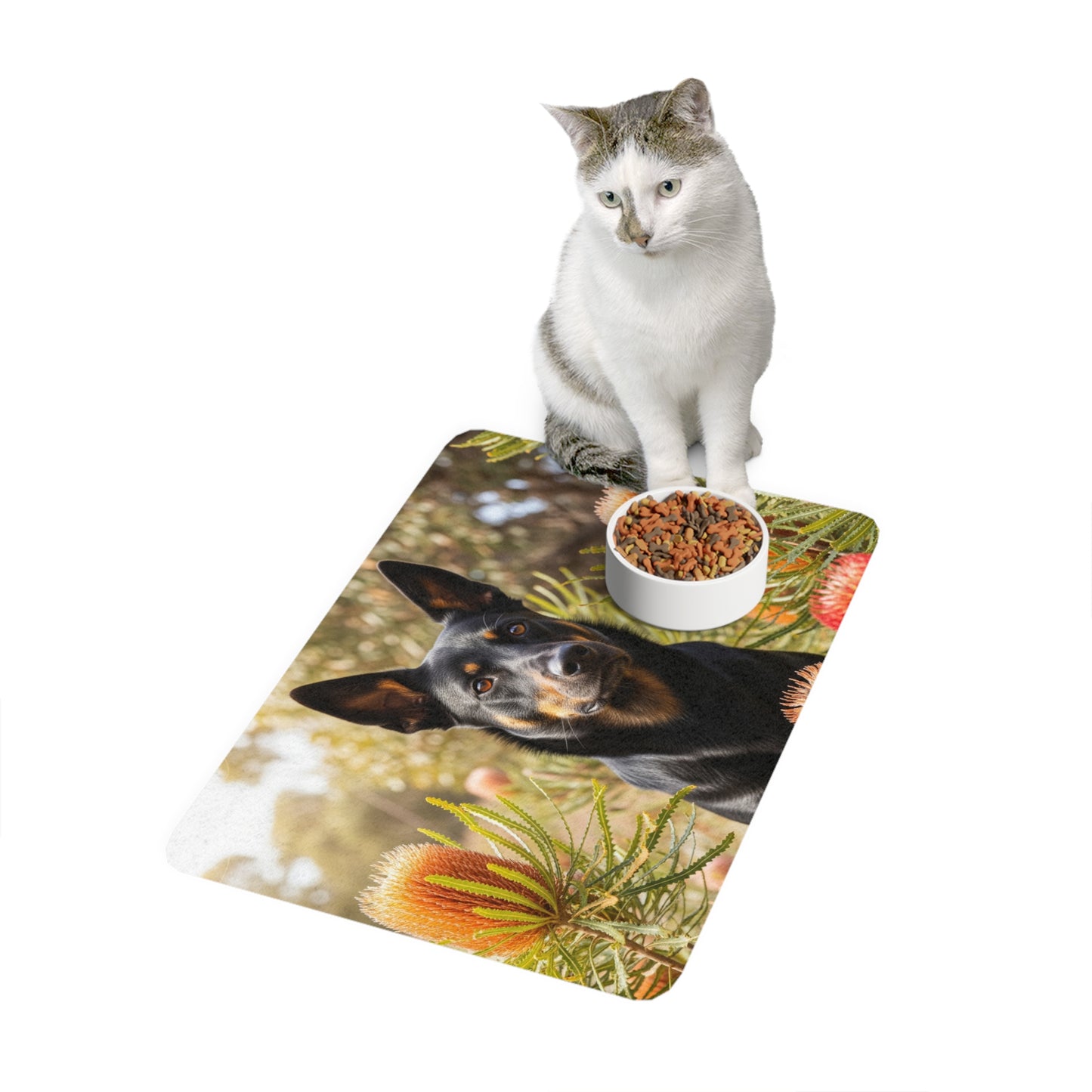 Pet Food Mat (12x18) - Working Kelpie