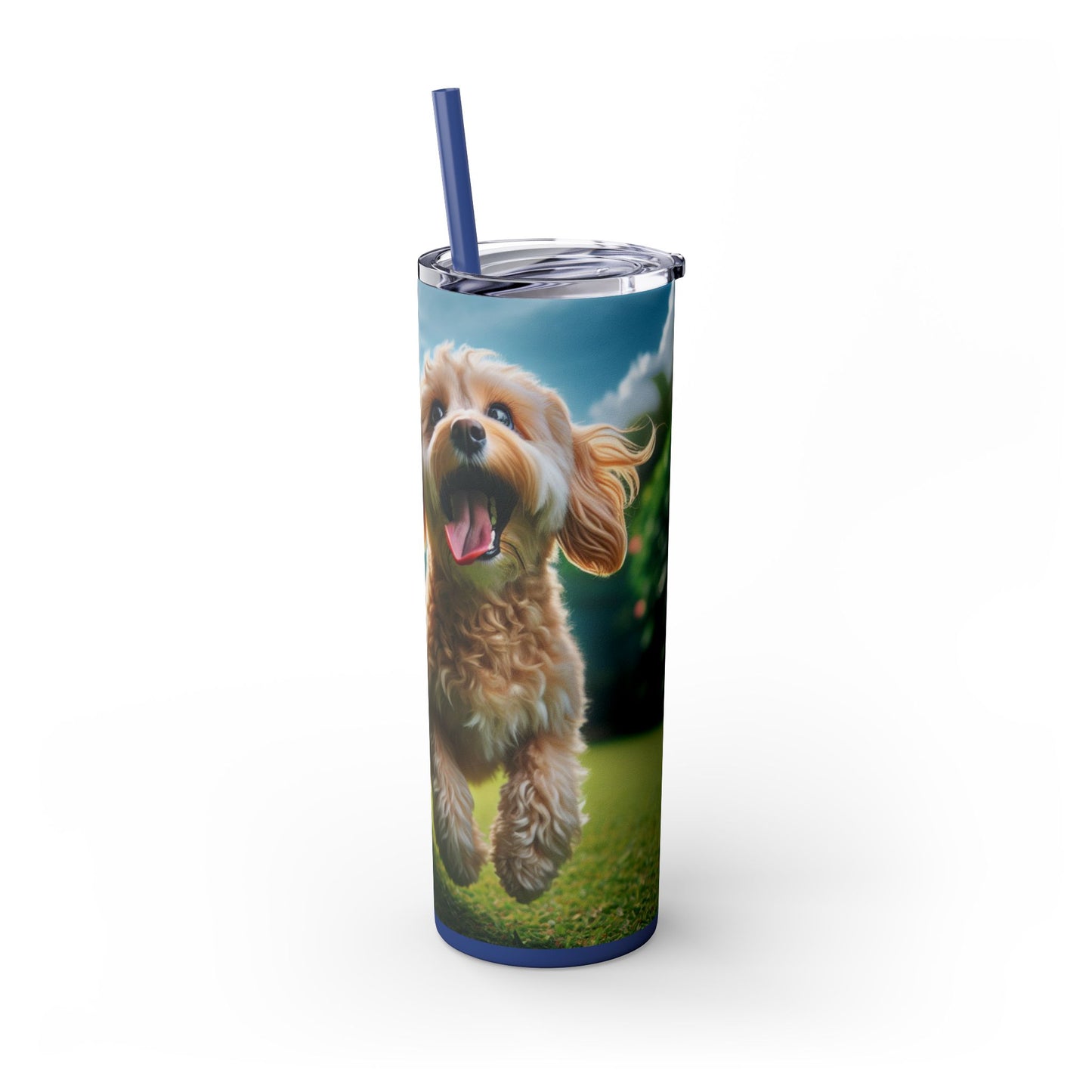 Skinny Tumbler with Straw – 20 oz Stainless Steel Cup