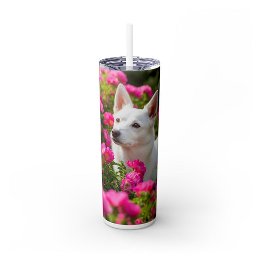 Norrbottenspets Skinny Tumbler with Straw, 20oz