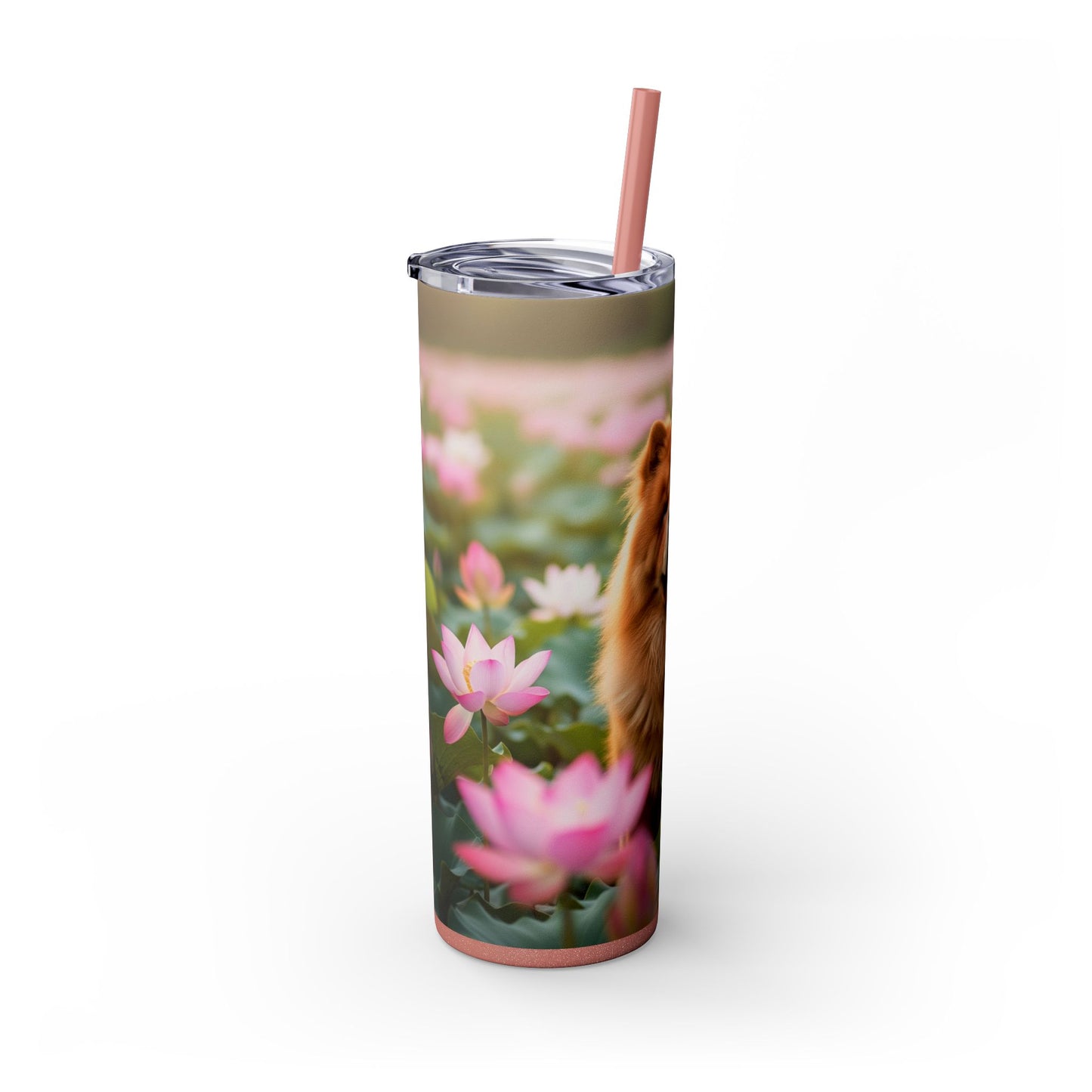 Skinny Tumbler with Straw – 20 oz Stainless Steel Cup
