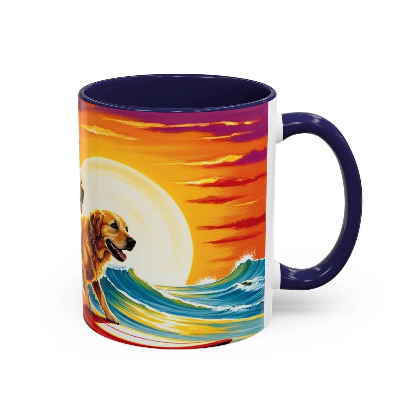 Taza de café con detalles de Surf Dogs: el regalo perfecto para los amantes de los perros