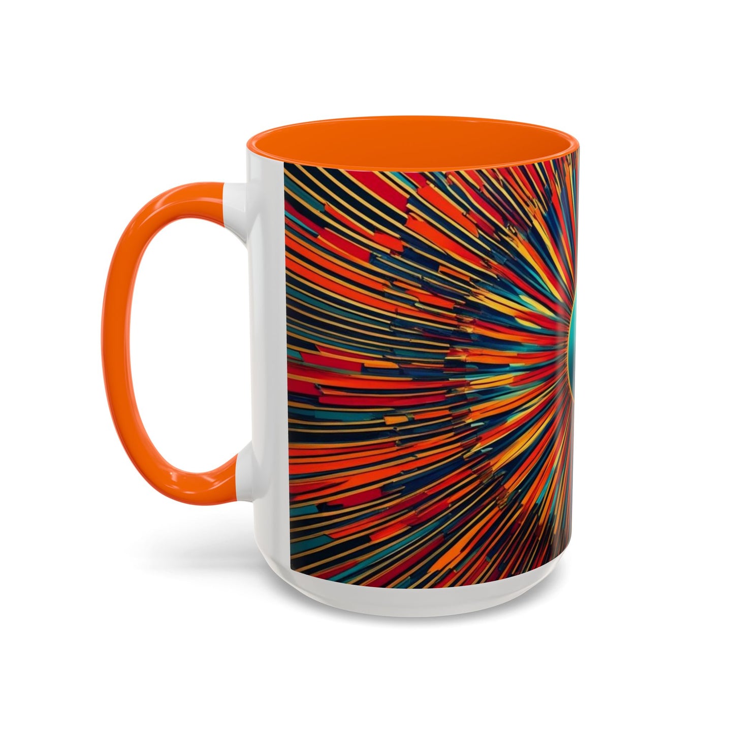 Optical Illusion Accent Mug – Ceramic Coffee Cup
