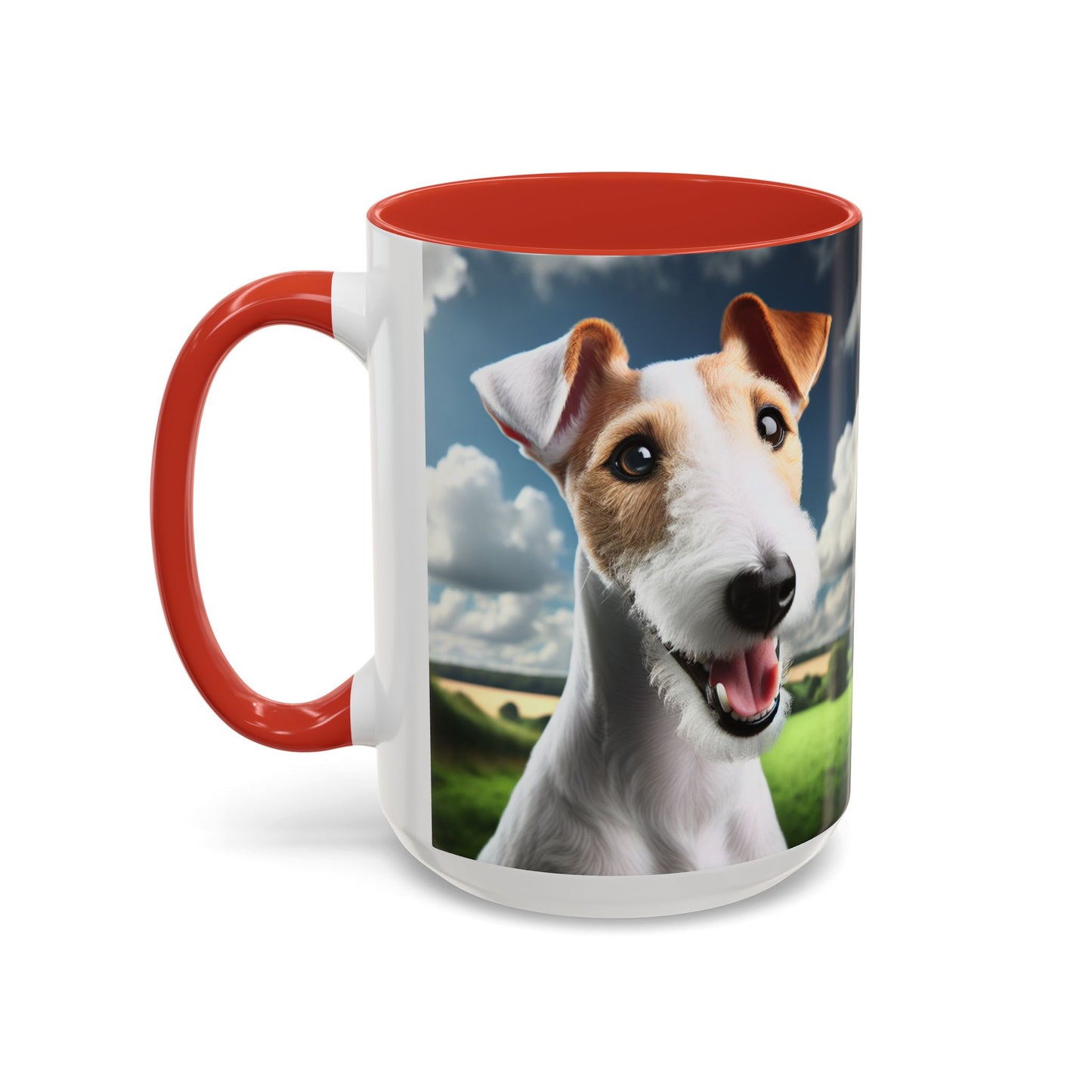 Taza de café con diseño de Fox Terrier de pelo liso: el regalo perfecto para los amantes de los perros.