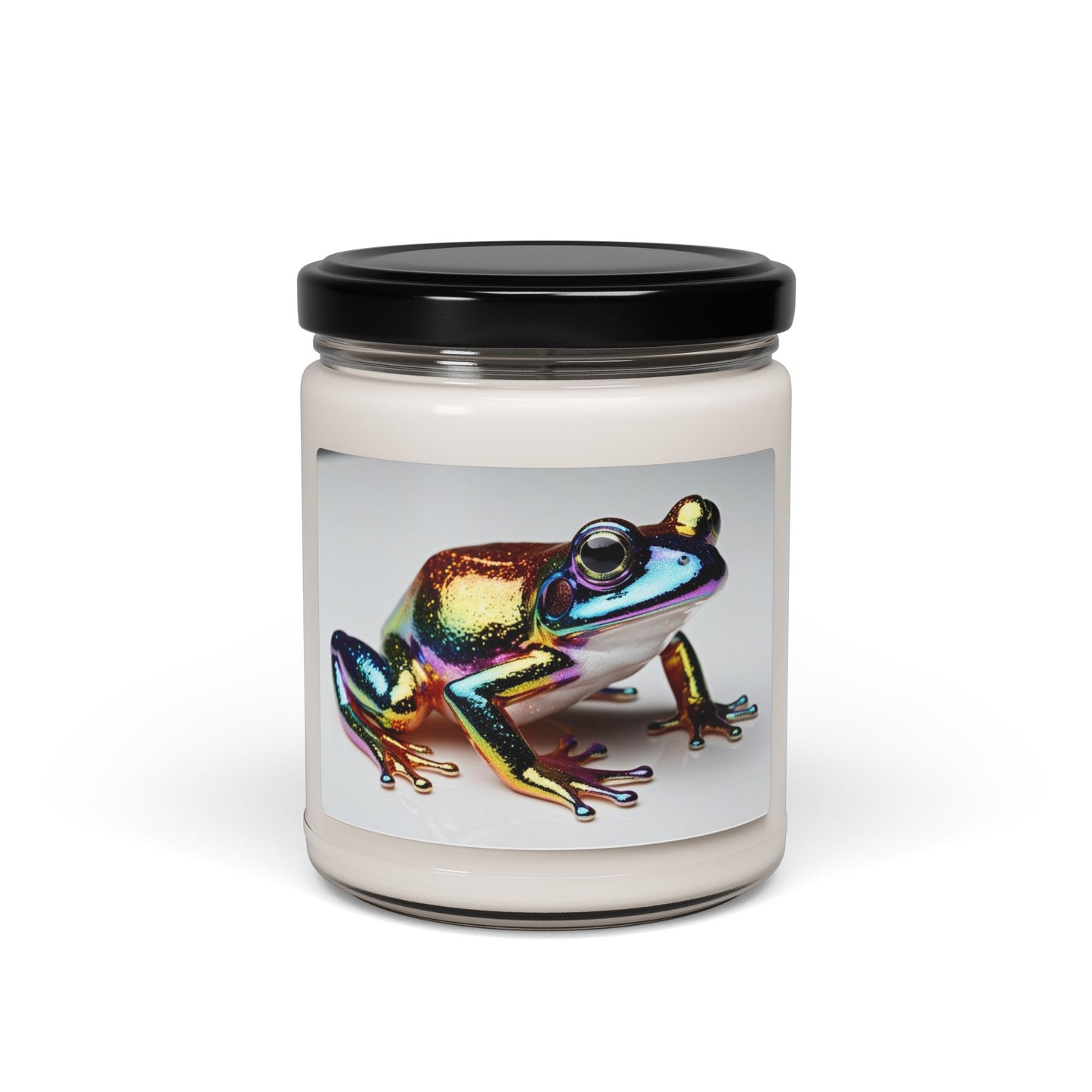 Rainbow Glittery Frog- Scented Soy Candle, 9oz