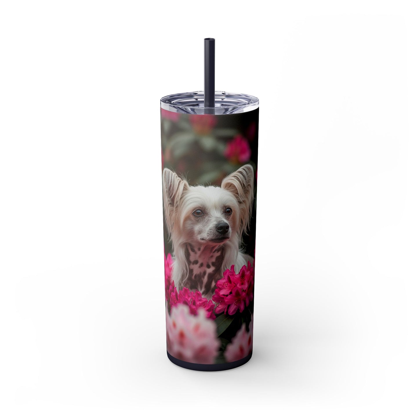 Skinny Tumbler with Straw – 20 oz Stainless Steel Cup